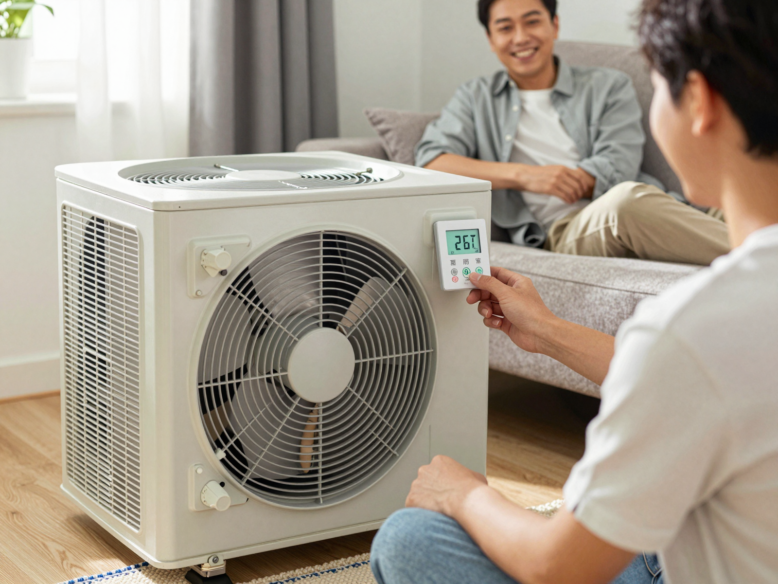 Modern HVAC unit installation and comfort service